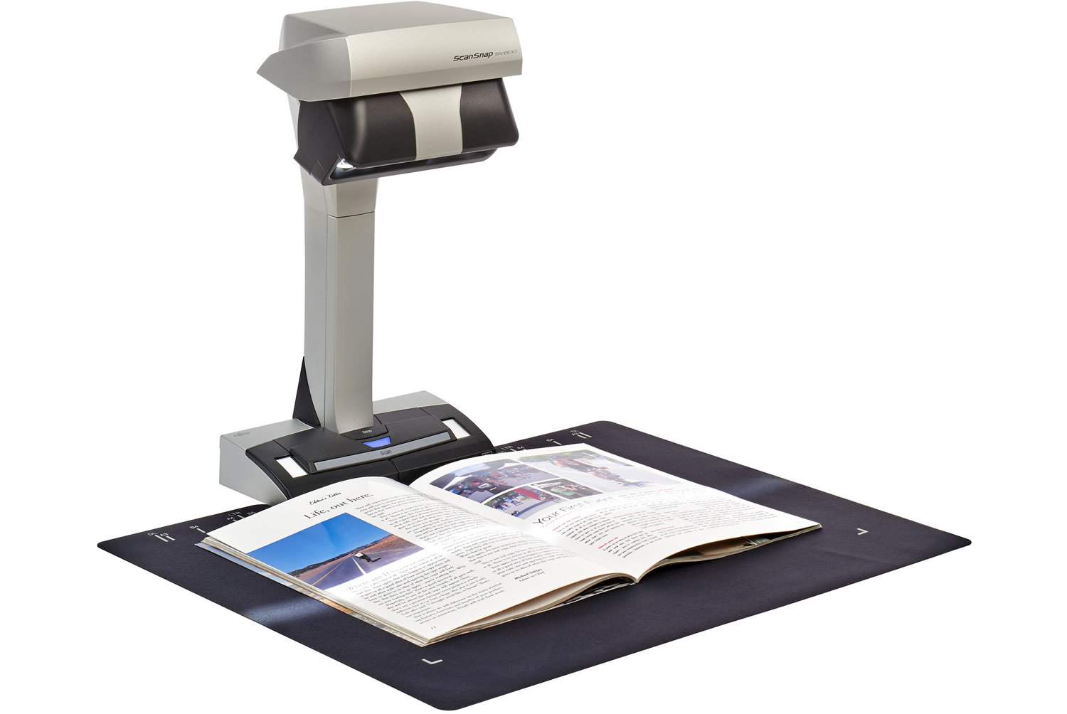opción Suavemente mosaico Fujitsu ScanSnap SV600, un scanner para libros y revistas | ByteTotal
